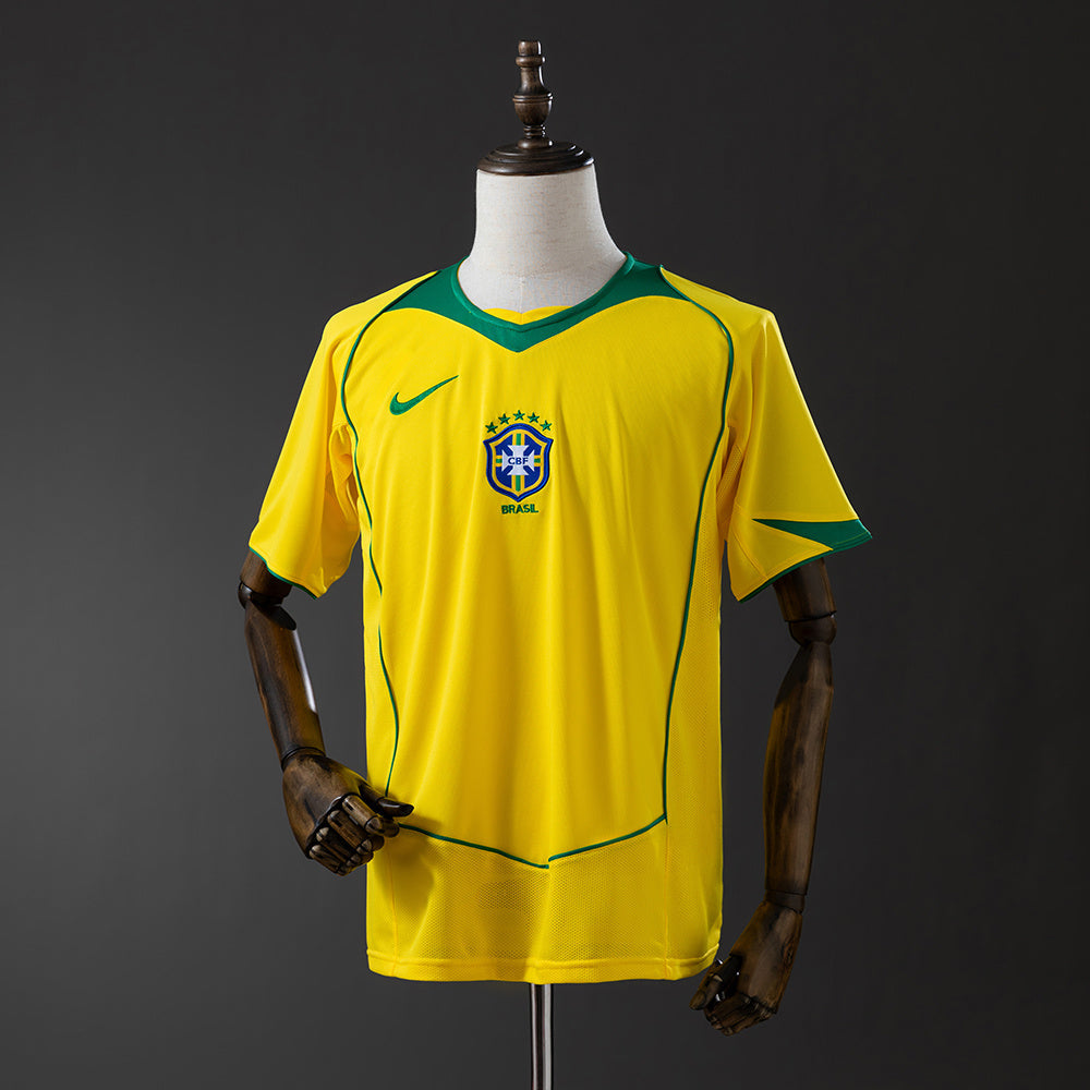 Camisa Retrô Brasil 2004/05 - RONALDINHO 10